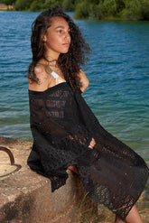 Robe de plage courte Libra Black